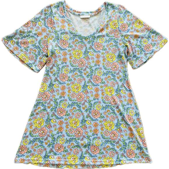 Smith & Quinn Sandy Women’s Dress Small Floral Retro Mod Mini Flowy Short Swing - Picture 1 of 5